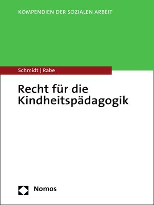 cover image of Recht für die Kindheitspädagogik
